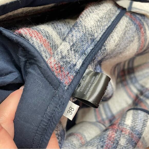 Isabel Marant Etoile | Women’s Gabrion Oversized Wool Blanket Shacket Plaid Coat - Picture 12 of 12